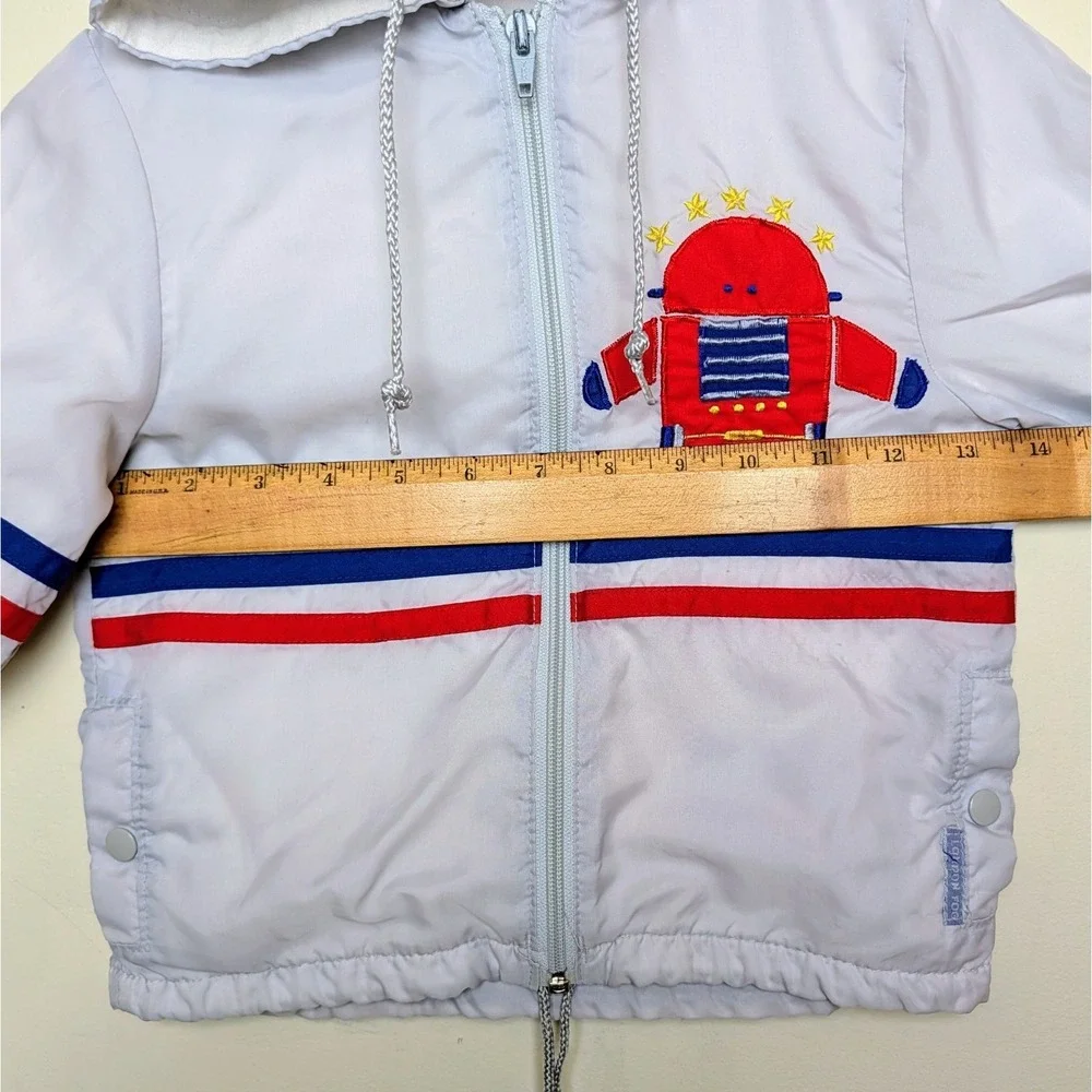 Vintage London Fog Robot Zip Jacket Wind Breaker 80s Toddler Size 3T